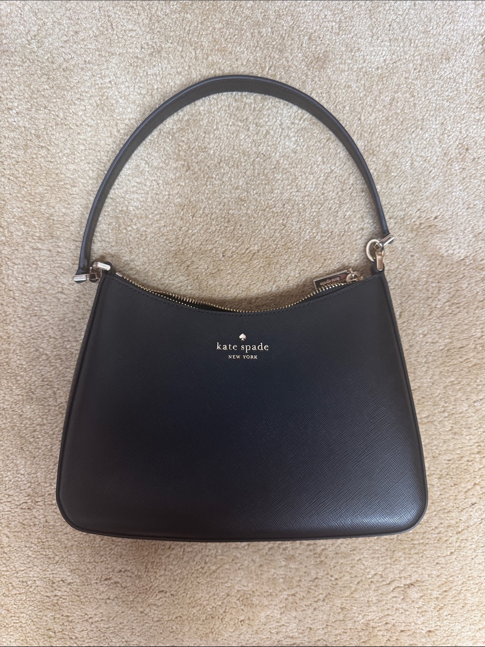 kate spade Black Saffiano Leather Shoulder Bag